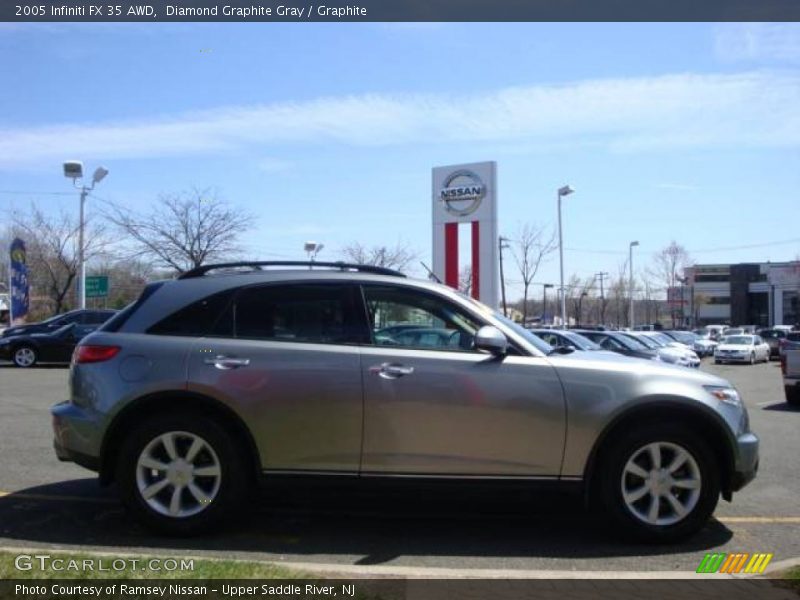 Diamond Graphite Gray / Graphite 2005 Infiniti FX 35 AWD