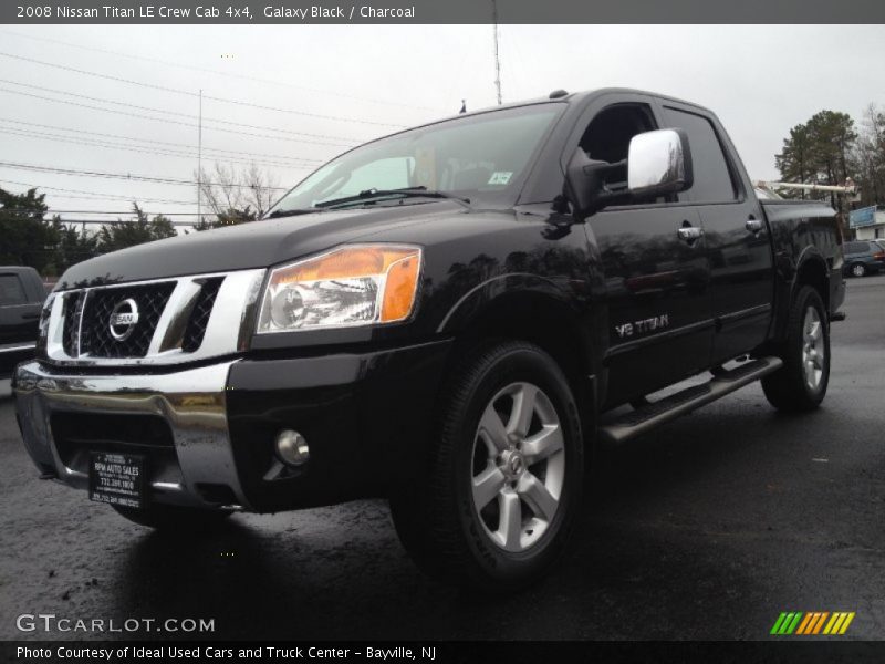 Galaxy Black / Charcoal 2008 Nissan Titan LE Crew Cab 4x4