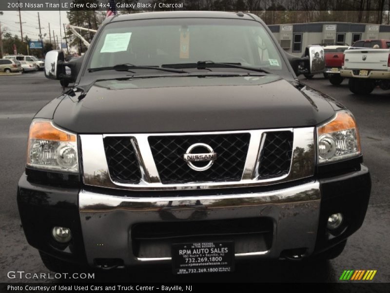 Galaxy Black / Charcoal 2008 Nissan Titan LE Crew Cab 4x4