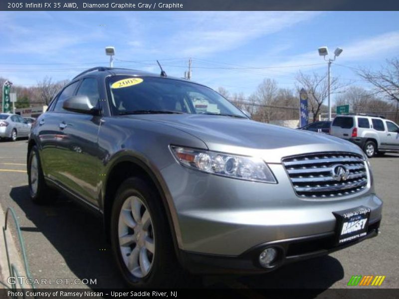 Diamond Graphite Gray / Graphite 2005 Infiniti FX 35 AWD