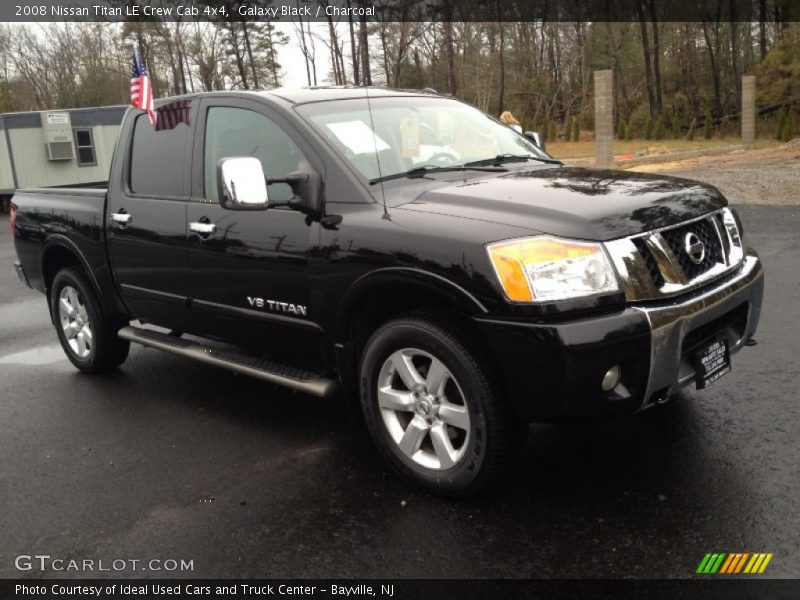 Galaxy Black / Charcoal 2008 Nissan Titan LE Crew Cab 4x4