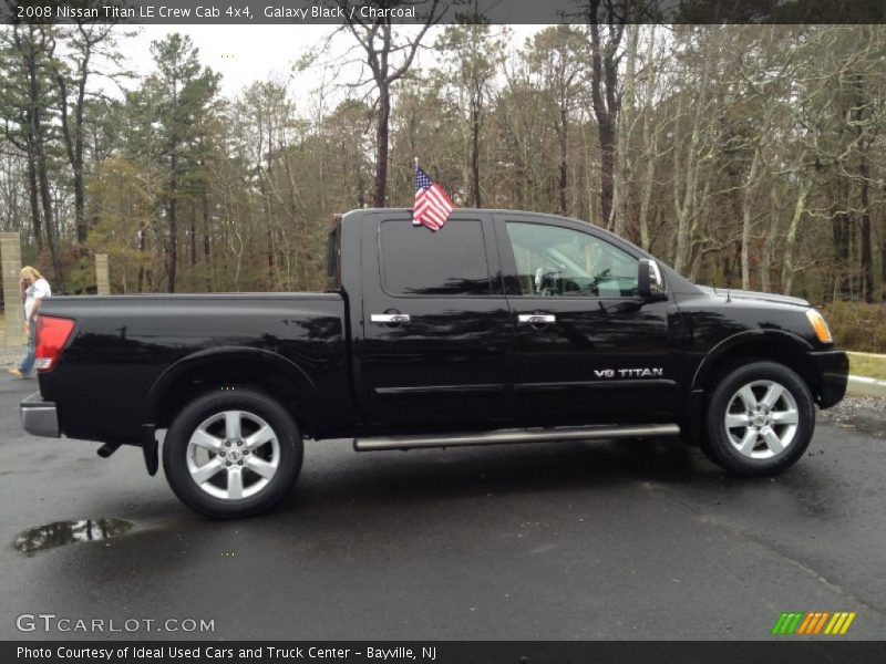 Galaxy Black / Charcoal 2008 Nissan Titan LE Crew Cab 4x4