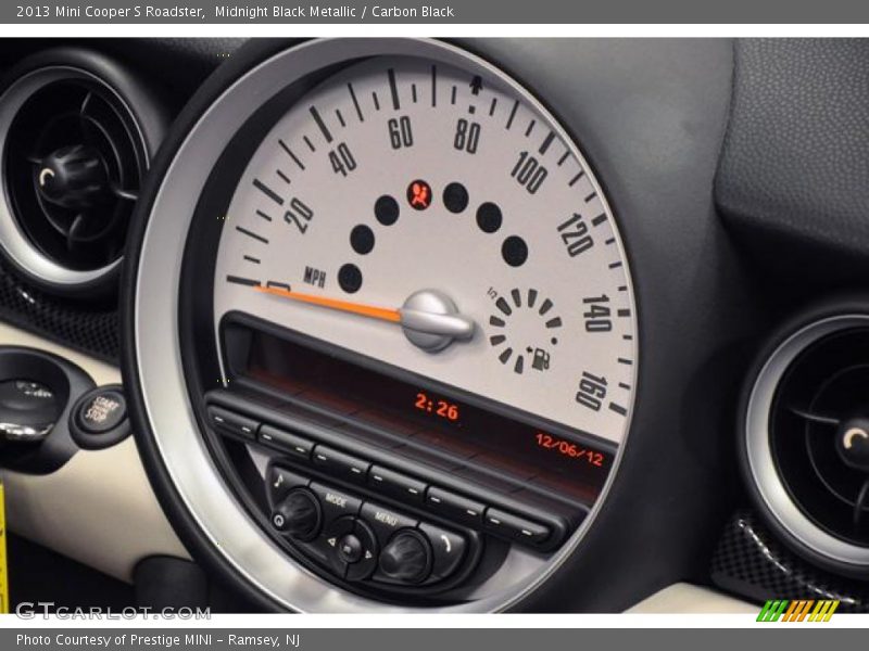 Midnight Black Metallic / Carbon Black 2013 Mini Cooper S Roadster