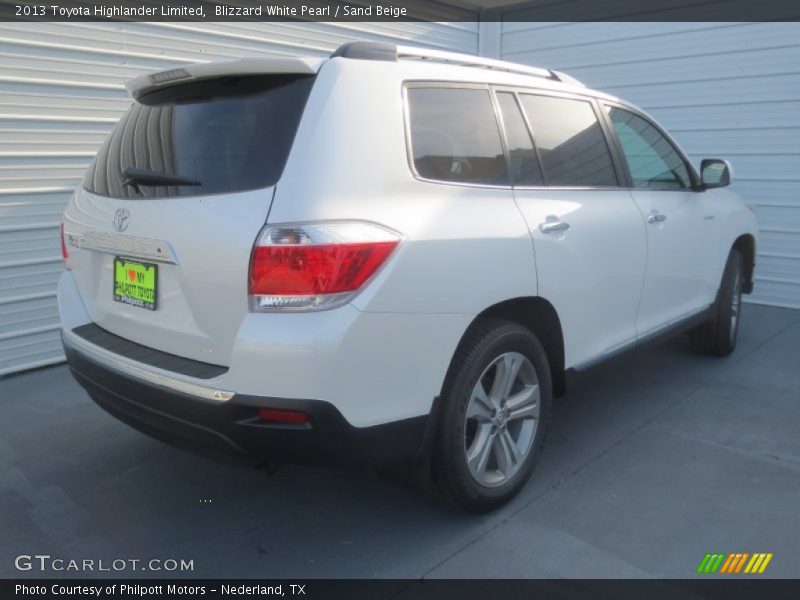 Blizzard White Pearl / Sand Beige 2013 Toyota Highlander Limited