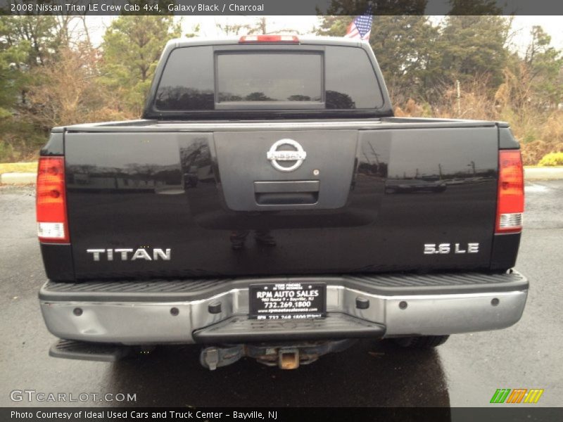 Galaxy Black / Charcoal 2008 Nissan Titan LE Crew Cab 4x4