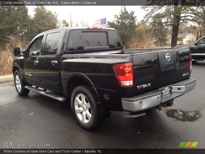 Galaxy Black / Charcoal 2008 Nissan Titan LE Crew Cab 4x4