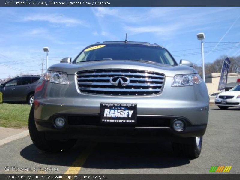 Diamond Graphite Gray / Graphite 2005 Infiniti FX 35 AWD