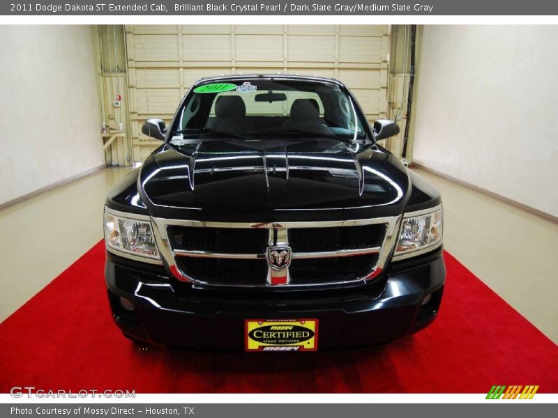 Brilliant Black Crystal Pearl / Dark Slate Gray/Medium Slate Gray 2011 Dodge Dakota ST Extended Cab