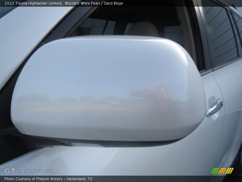 Blizzard White Pearl / Sand Beige 2013 Toyota Highlander Limited