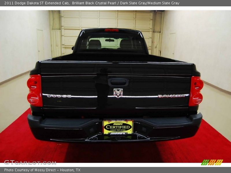 Brilliant Black Crystal Pearl / Dark Slate Gray/Medium Slate Gray 2011 Dodge Dakota ST Extended Cab
