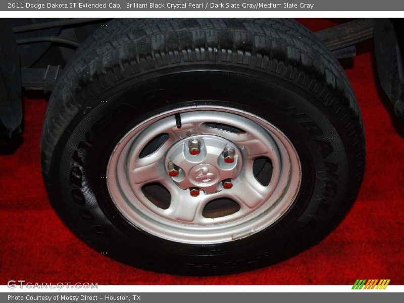 Brilliant Black Crystal Pearl / Dark Slate Gray/Medium Slate Gray 2011 Dodge Dakota ST Extended Cab