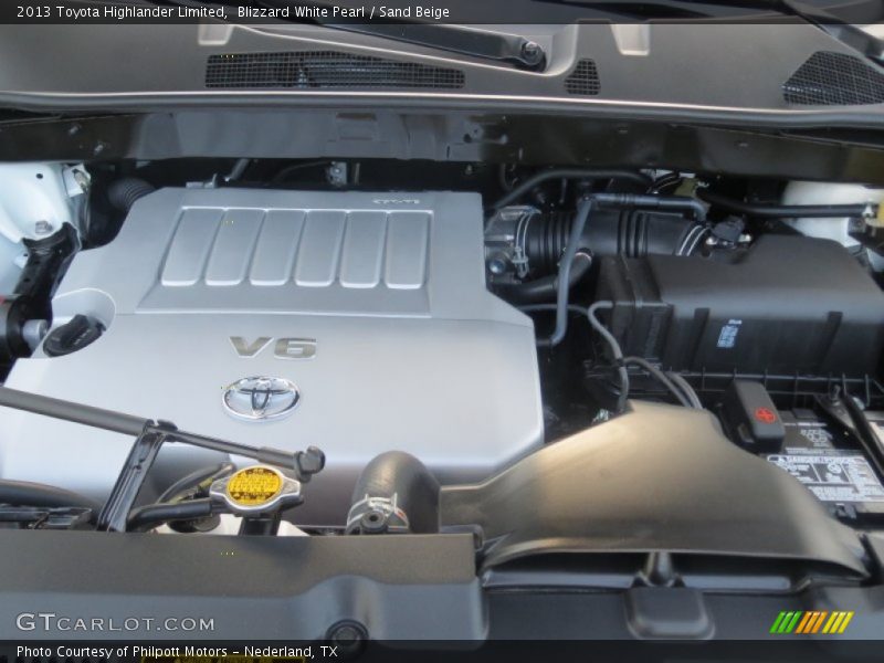 Blizzard White Pearl / Sand Beige 2013 Toyota Highlander Limited