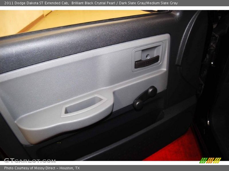 Brilliant Black Crystal Pearl / Dark Slate Gray/Medium Slate Gray 2011 Dodge Dakota ST Extended Cab