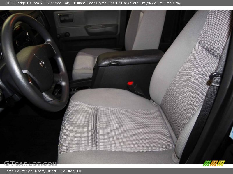 Brilliant Black Crystal Pearl / Dark Slate Gray/Medium Slate Gray 2011 Dodge Dakota ST Extended Cab