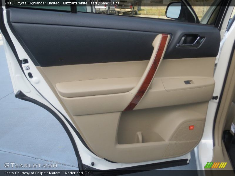 Blizzard White Pearl / Sand Beige 2013 Toyota Highlander Limited
