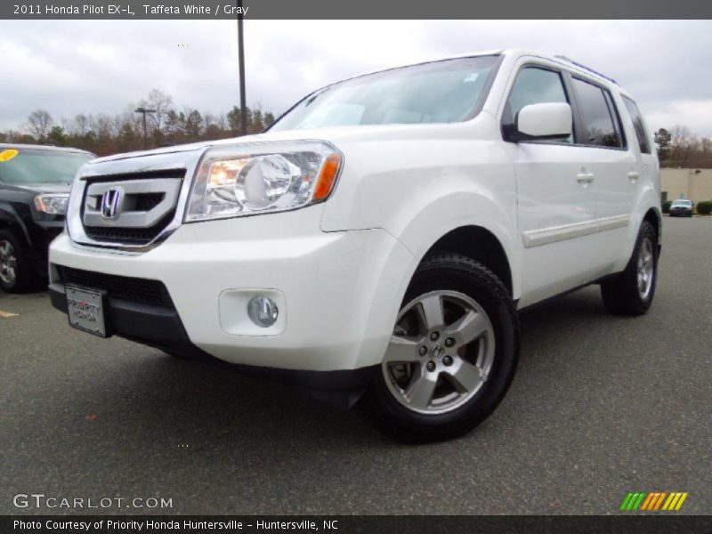 Taffeta White / Gray 2011 Honda Pilot EX-L