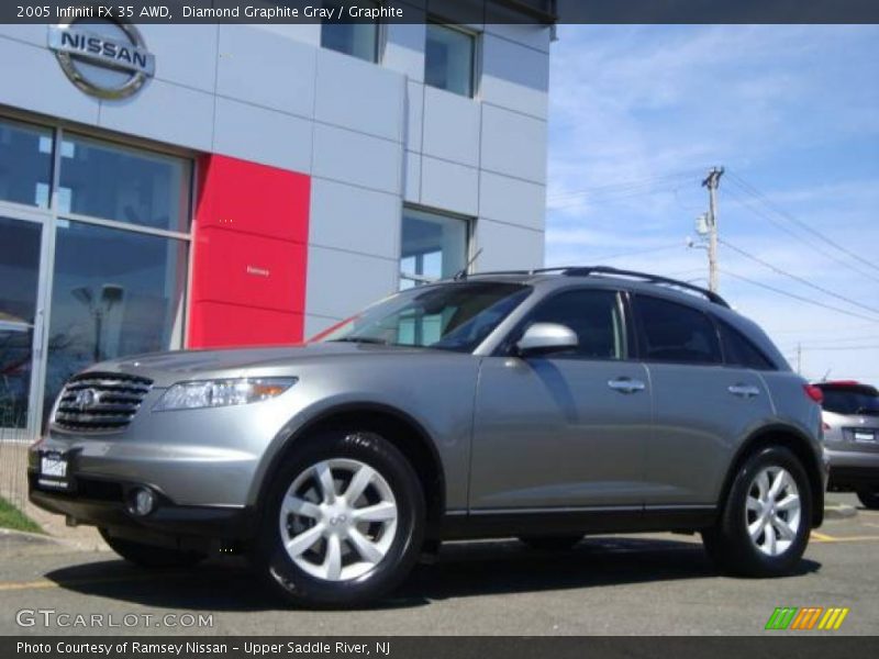 Diamond Graphite Gray / Graphite 2005 Infiniti FX 35 AWD