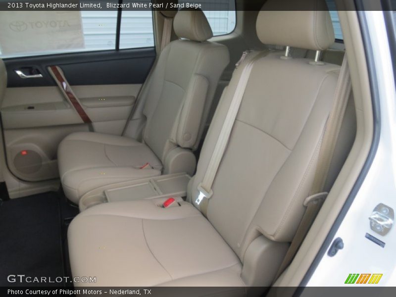 Blizzard White Pearl / Sand Beige 2013 Toyota Highlander Limited
