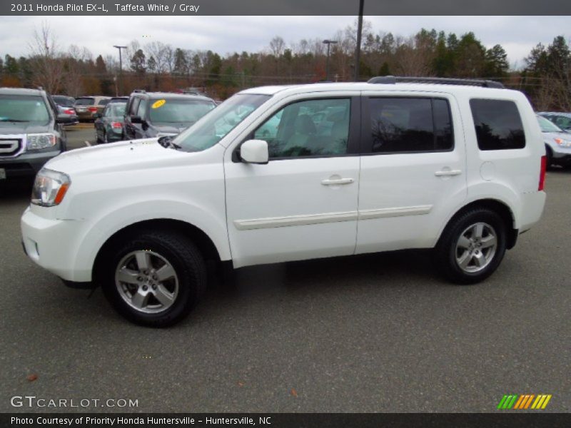 Taffeta White / Gray 2011 Honda Pilot EX-L