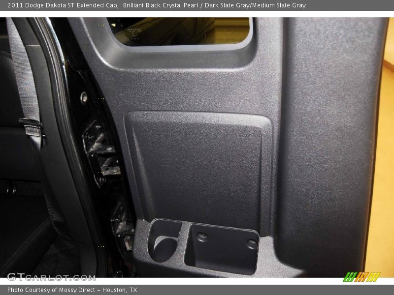 Brilliant Black Crystal Pearl / Dark Slate Gray/Medium Slate Gray 2011 Dodge Dakota ST Extended Cab