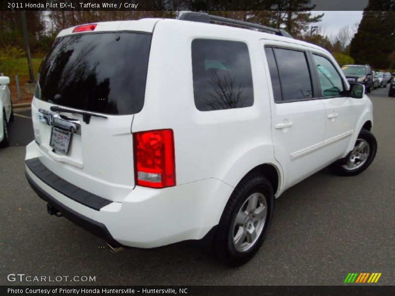 Taffeta White / Gray 2011 Honda Pilot EX-L