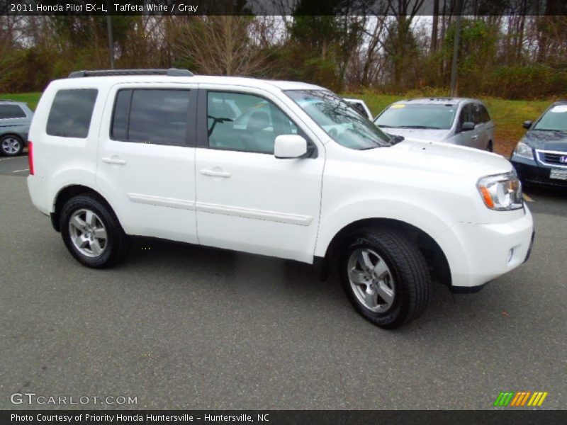 Taffeta White / Gray 2011 Honda Pilot EX-L