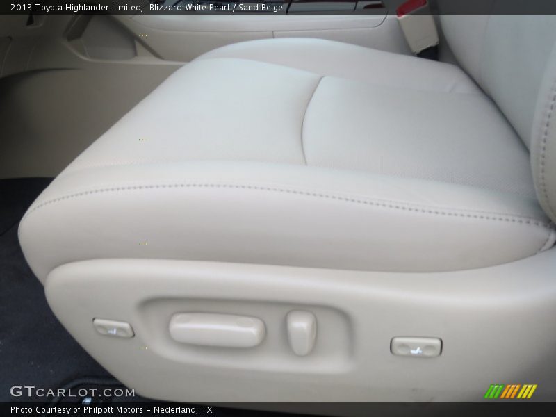 Blizzard White Pearl / Sand Beige 2013 Toyota Highlander Limited