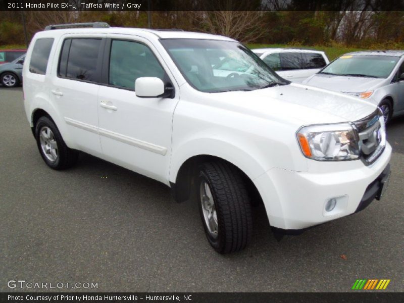 Taffeta White / Gray 2011 Honda Pilot EX-L