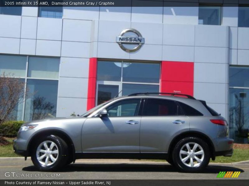 Diamond Graphite Gray / Graphite 2005 Infiniti FX 35 AWD
