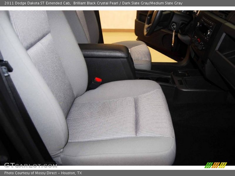 Brilliant Black Crystal Pearl / Dark Slate Gray/Medium Slate Gray 2011 Dodge Dakota ST Extended Cab