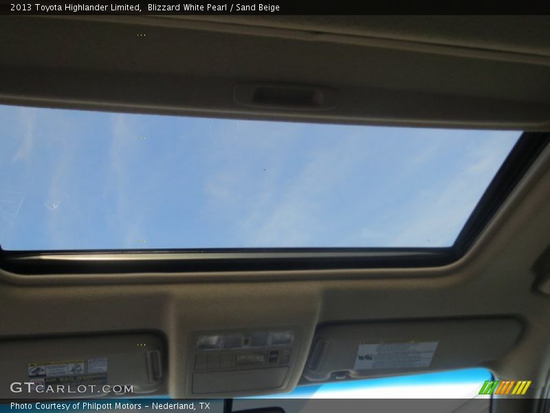 Blizzard White Pearl / Sand Beige 2013 Toyota Highlander Limited
