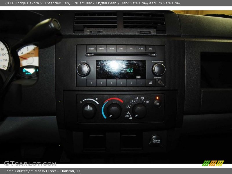 Brilliant Black Crystal Pearl / Dark Slate Gray/Medium Slate Gray 2011 Dodge Dakota ST Extended Cab