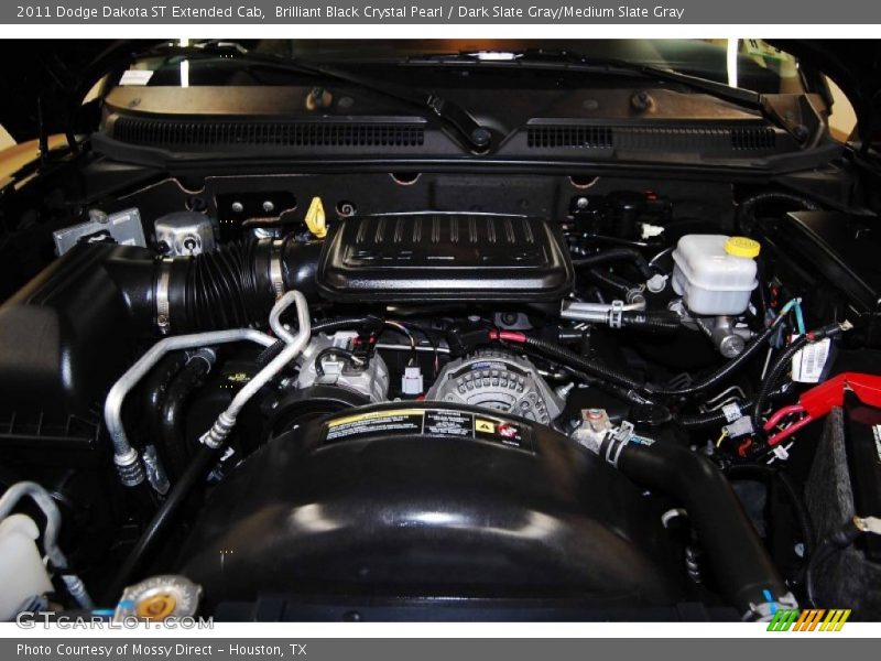 Brilliant Black Crystal Pearl / Dark Slate Gray/Medium Slate Gray 2011 Dodge Dakota ST Extended Cab