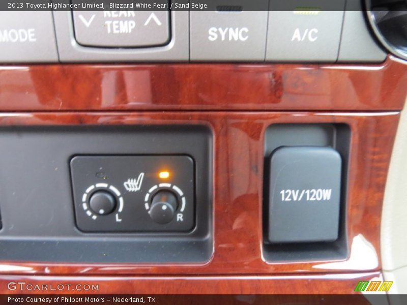 Blizzard White Pearl / Sand Beige 2013 Toyota Highlander Limited
