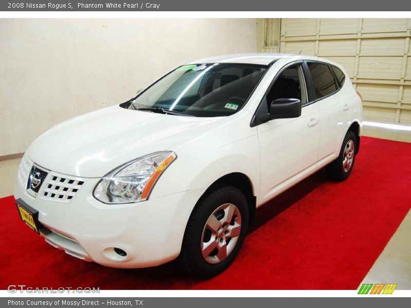 Phantom White Pearl / Gray 2008 Nissan Rogue S