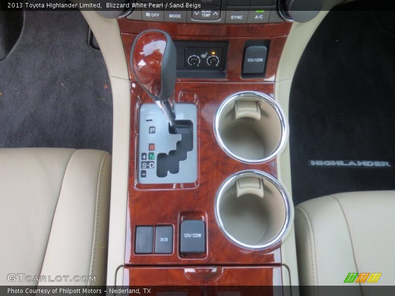 Blizzard White Pearl / Sand Beige 2013 Toyota Highlander Limited
