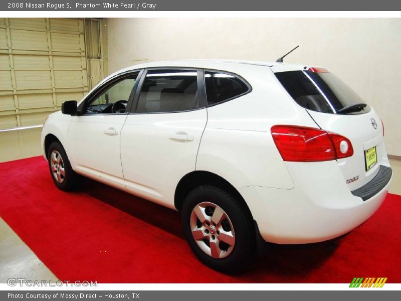 Phantom White Pearl / Gray 2008 Nissan Rogue S