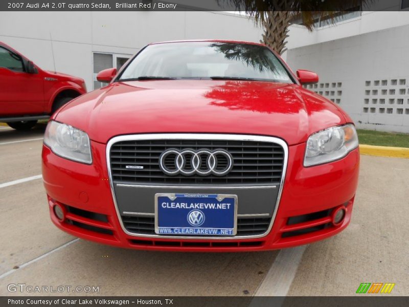 Brilliant Red / Ebony 2007 Audi A4 2.0T quattro Sedan