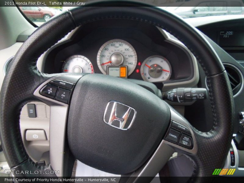 Taffeta White / Gray 2011 Honda Pilot EX-L