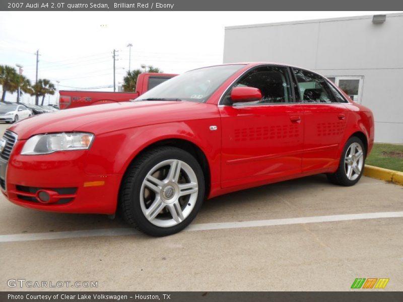 Brilliant Red / Ebony 2007 Audi A4 2.0T quattro Sedan