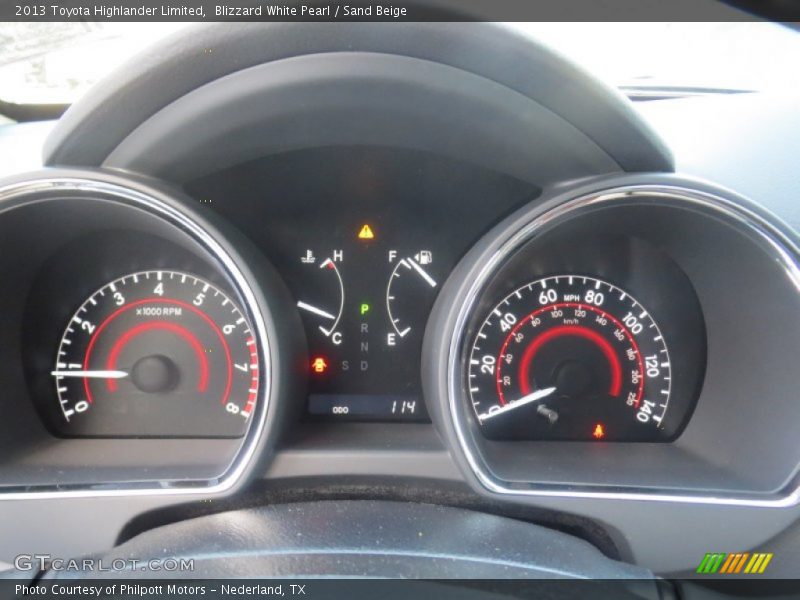 Blizzard White Pearl / Sand Beige 2013 Toyota Highlander Limited