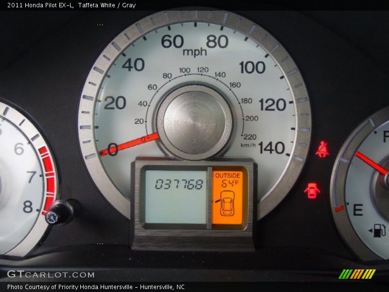 Taffeta White / Gray 2011 Honda Pilot EX-L