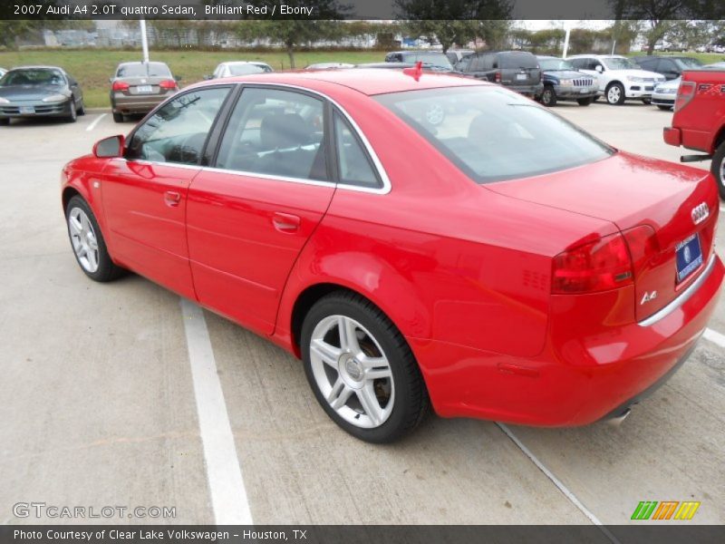 Brilliant Red / Ebony 2007 Audi A4 2.0T quattro Sedan