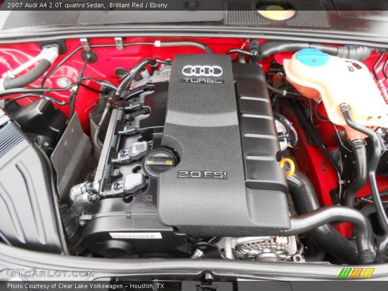 Brilliant Red / Ebony 2007 Audi A4 2.0T quattro Sedan