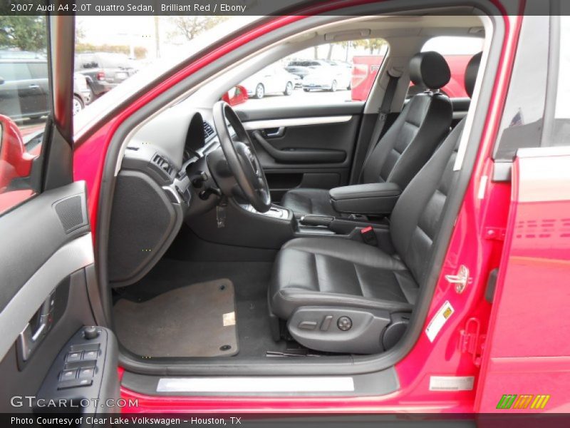 Brilliant Red / Ebony 2007 Audi A4 2.0T quattro Sedan
