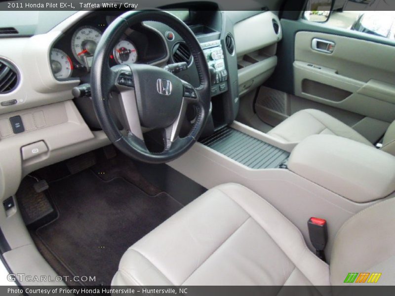 Taffeta White / Gray 2011 Honda Pilot EX-L