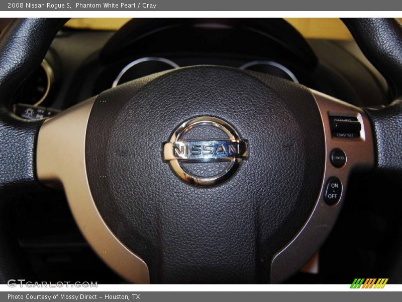 Phantom White Pearl / Gray 2008 Nissan Rogue S