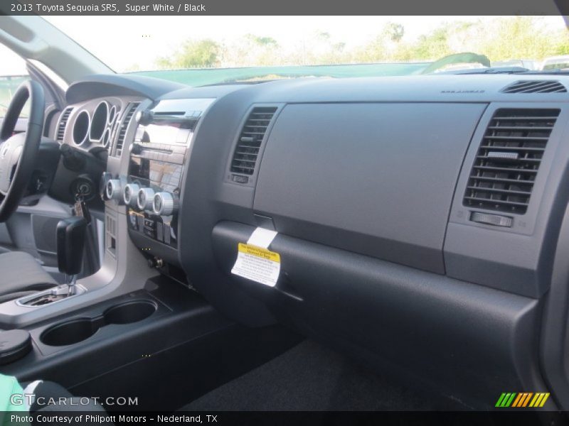 Super White / Black 2013 Toyota Sequoia SR5