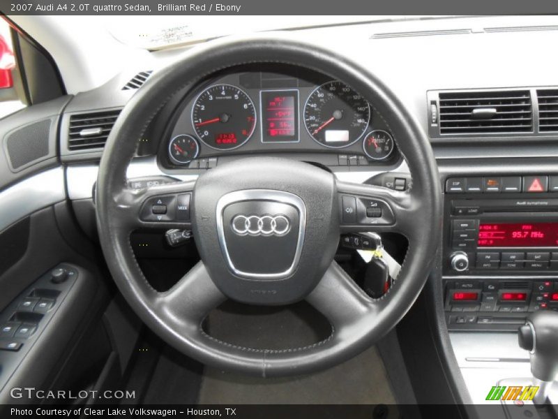 Brilliant Red / Ebony 2007 Audi A4 2.0T quattro Sedan