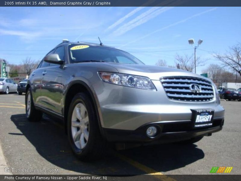 Diamond Graphite Gray / Graphite 2005 Infiniti FX 35 AWD